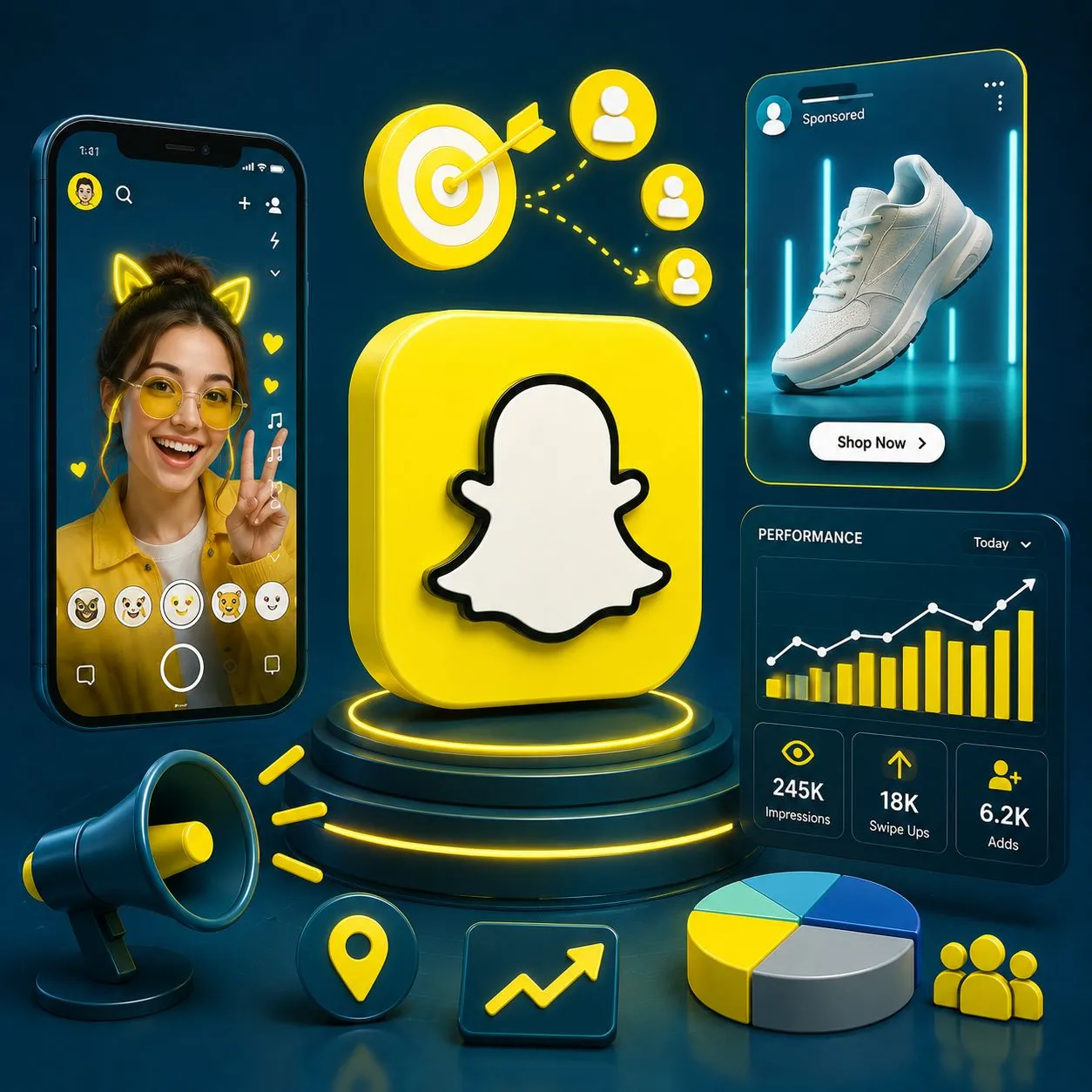 小珠出海 Snapchat广告投放服务封面图,展示Snapchat Ads推广与社交媒体营销入口